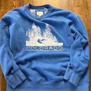 American Eagle Royal blue graphic sweatshirt